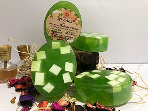 Image 1 of Pack of 1 for the product Le Pura Lemon Grass Handmade Bathing Soap - Refreshing, Chemical-Free, Skin Detox & Revitalization, Refreshing, Vegan 100g (Pack of 5+1)