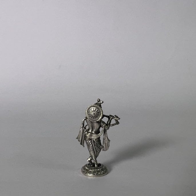 Image 5 of Dista Silvers Krishna Antique Idol 8.36g
