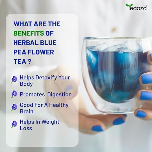 Image 6 of Teaaza Blue Butterfly Pea Flower Tea For Weight Loss, Belly Fat | 30 Grams| 60 Cups