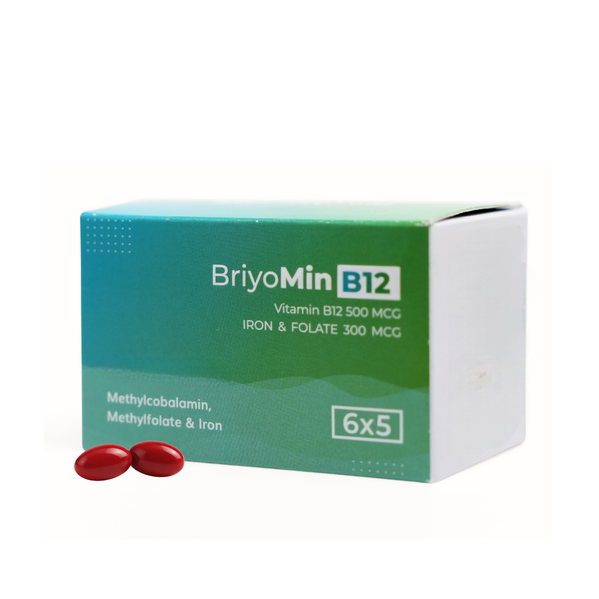 Image 1 of 30 caps for the product Briyo Min B12 Capsules