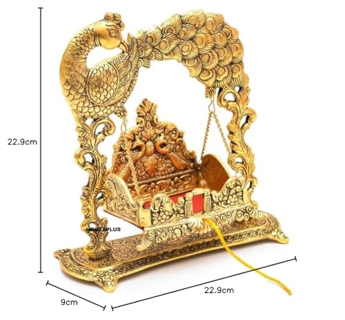 Image 7 of Labhcart Metal Laddu Gopal Jhula Palna for Laddu Gopal Ji