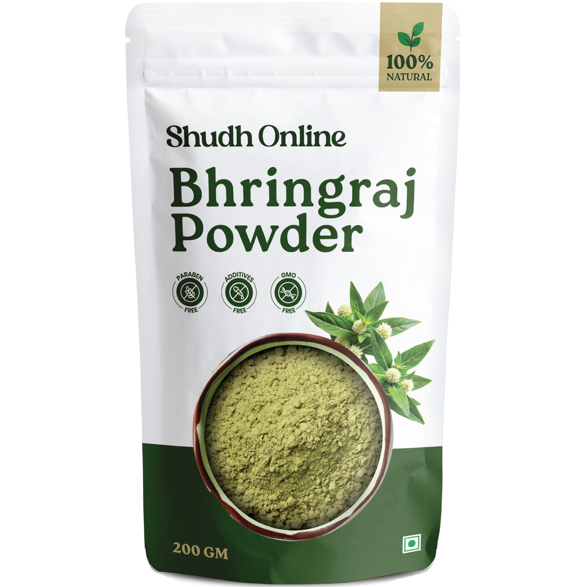 Image 6 of 200 gm for the product Shudh Online Organic Bhringraj Powder