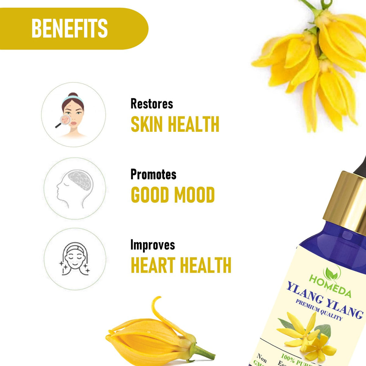 Image 5 of 400 ml for the product Shudh Online Organic Ylang Ylang Essential Oil