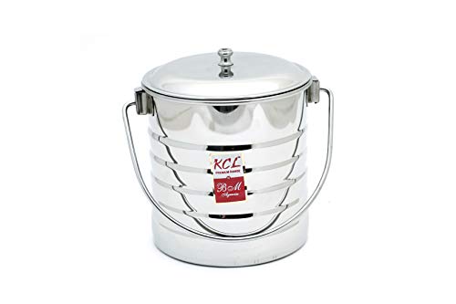 Image 1 of Default Title for the product KCL Stainless Steel Multipurpose Took Ringer Milk Pot/Oil Container - 2 Liter