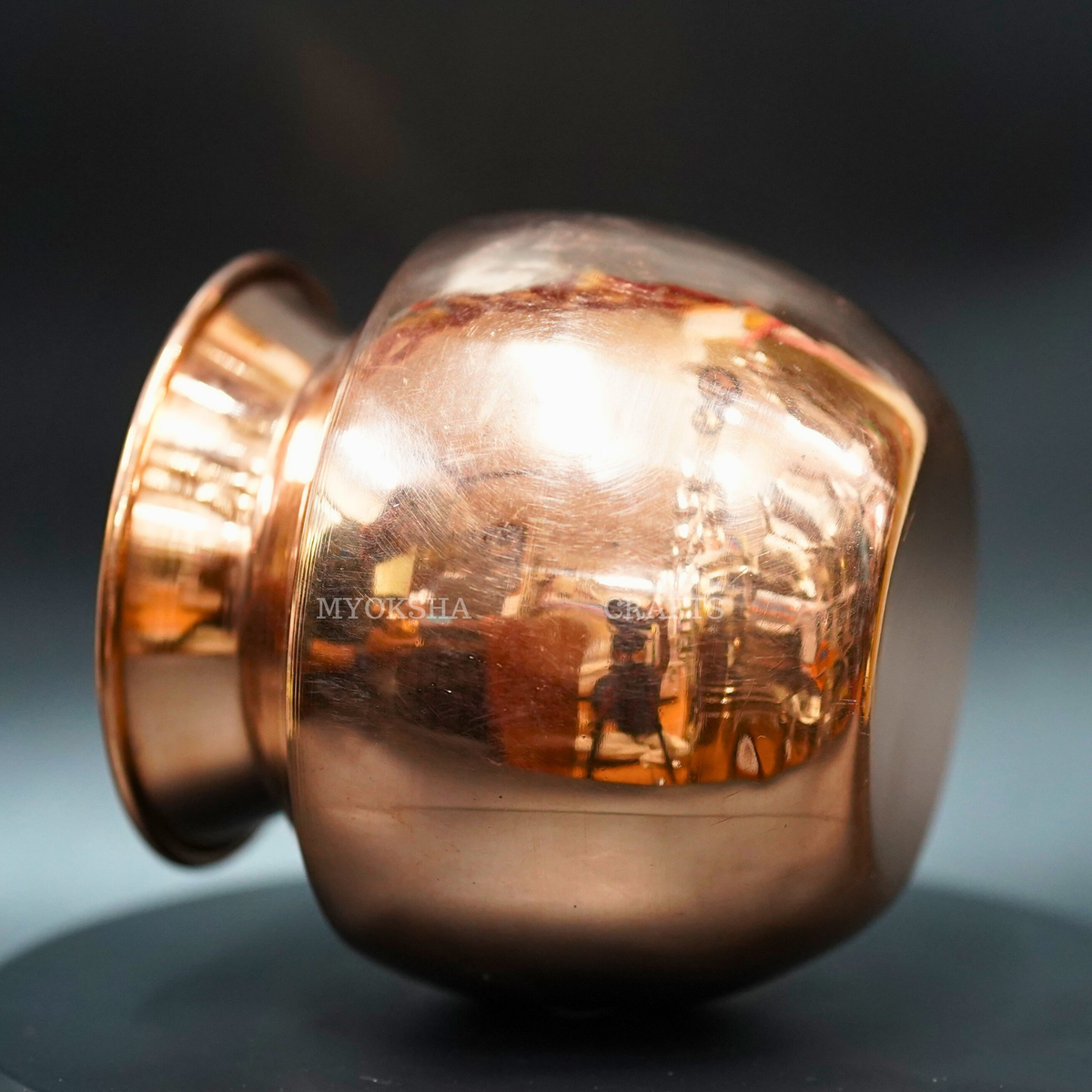 Image 3 of Copper Kalash: Embrace the Essence of Indian Spirituality