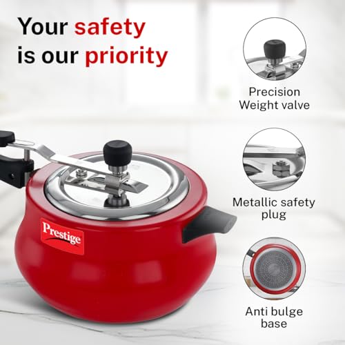 Image 7 of Prestige Svachh Nakshatra Duo Red Handi Aluminium 5 Litre