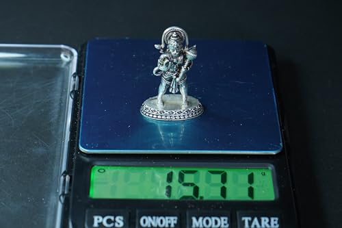 Image 5 of Dista Silvers Antique Hanuman Idol Standing 15.71G