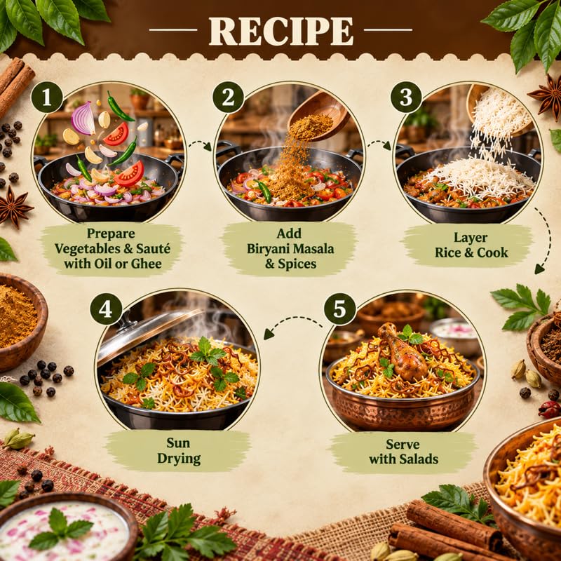 Image 9 of SAATYAKI NATURALS Hyderabadi Biryani Masala