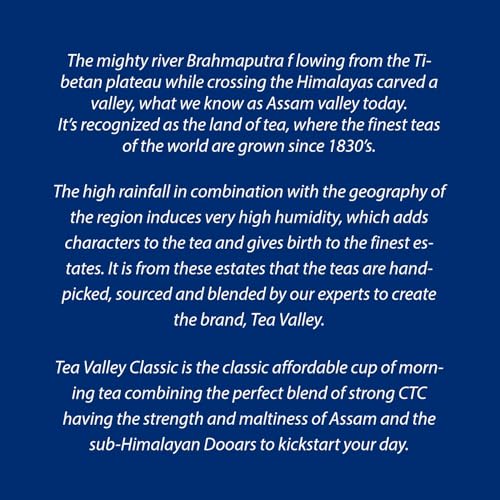 Image 6 of Tea Valley Truly Original Classic Tea 1kg | Black Tea | Kadak Chai | Premium CTC Blend | Pouch