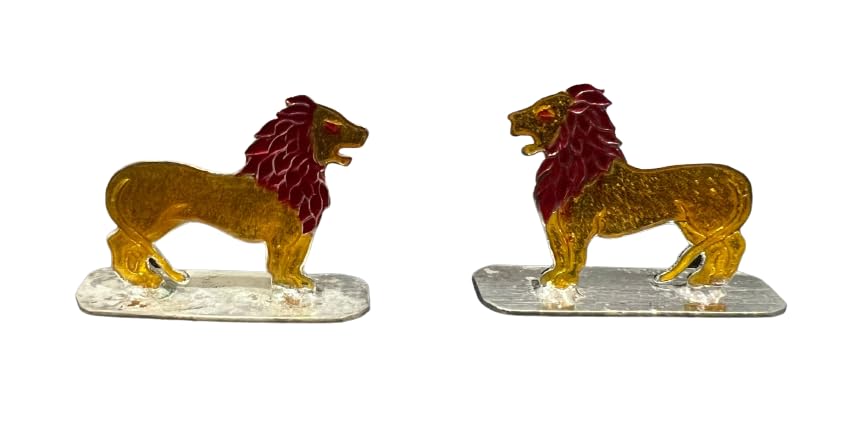 Image 2 of Dista Silvers Pair Lion 14 Grams