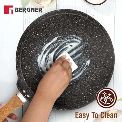 Image 7 of BERGNER Ivory Black Granite Non-Stick 28cm Dosa Tawa