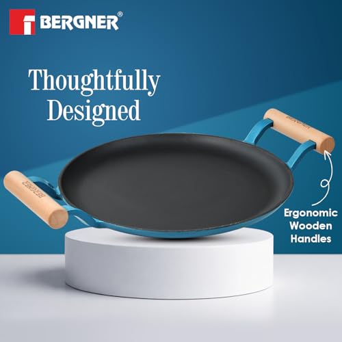 Image 7 of BERGNER Excalibur Lightweight Cast Iron Dosa Tawa 28cm