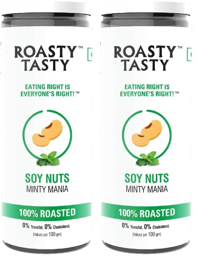 Image 1 of Default Title for the product Roasty Tasty Roasted SOY Nuts Snacks Minty Mania Flavor 150g