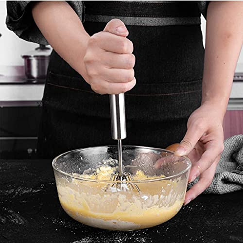 Image 7 of Hand Blanders Stainless Steel Whisks, Hand Push Whisk Blender,Beating & Stirring