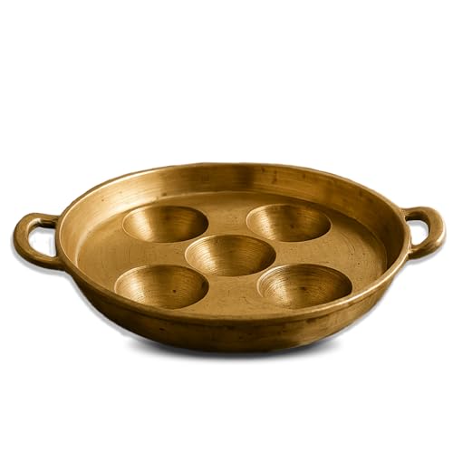 Image 3 of 5 HOLE for the product NADAVARAMBA KRISHNA BROTHERS Bronze Paniyaram Pan