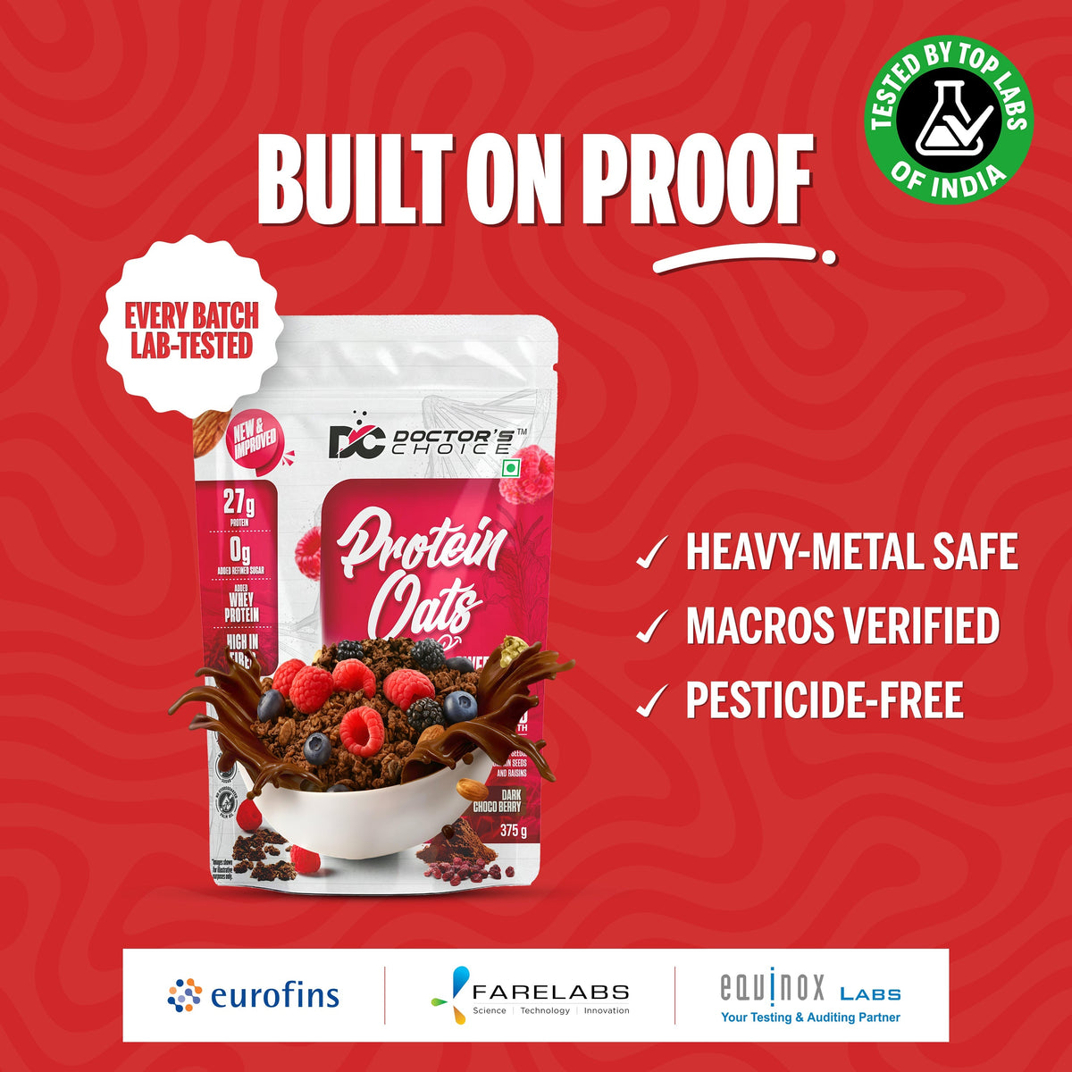Image 11 of Doctor's Choice Protein Oats 375 GM