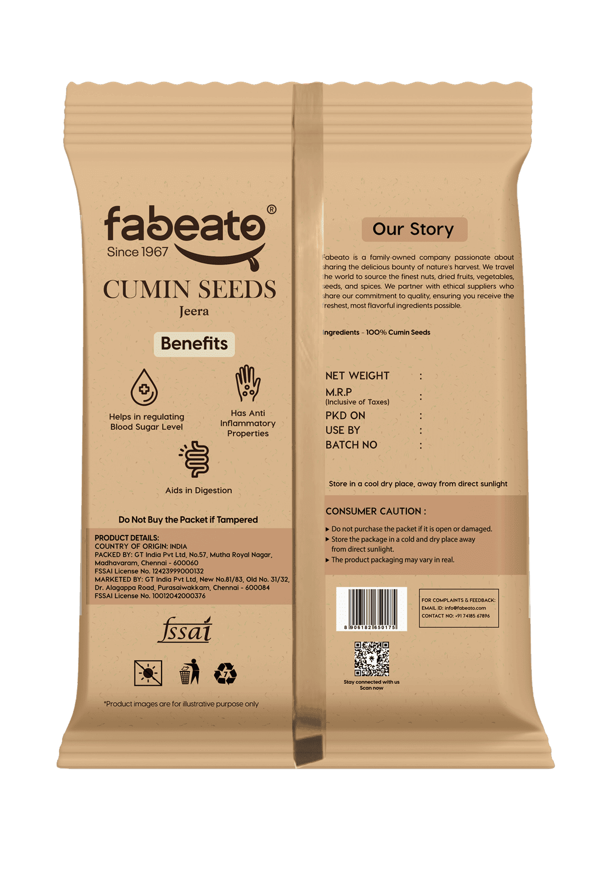 Image 6 of Fabeato Cumin Seeds Whole 200g
