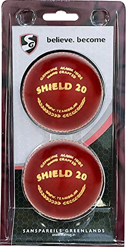 Image 1 of Default Title for the product SG Cricket Balls Shield 20 (2 Ball Pack)