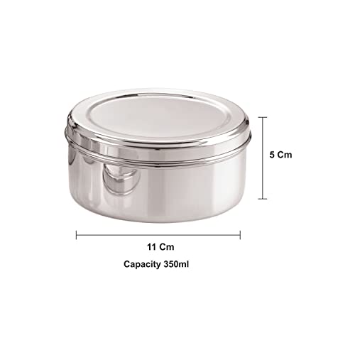 Image 6 of neelam Stainless Steel Puri Dabba 350 ml