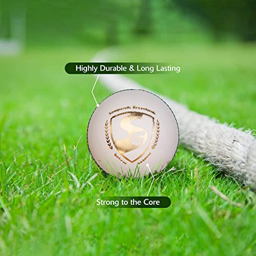 Image 7 of SG Cricket Balls Test LE (White)