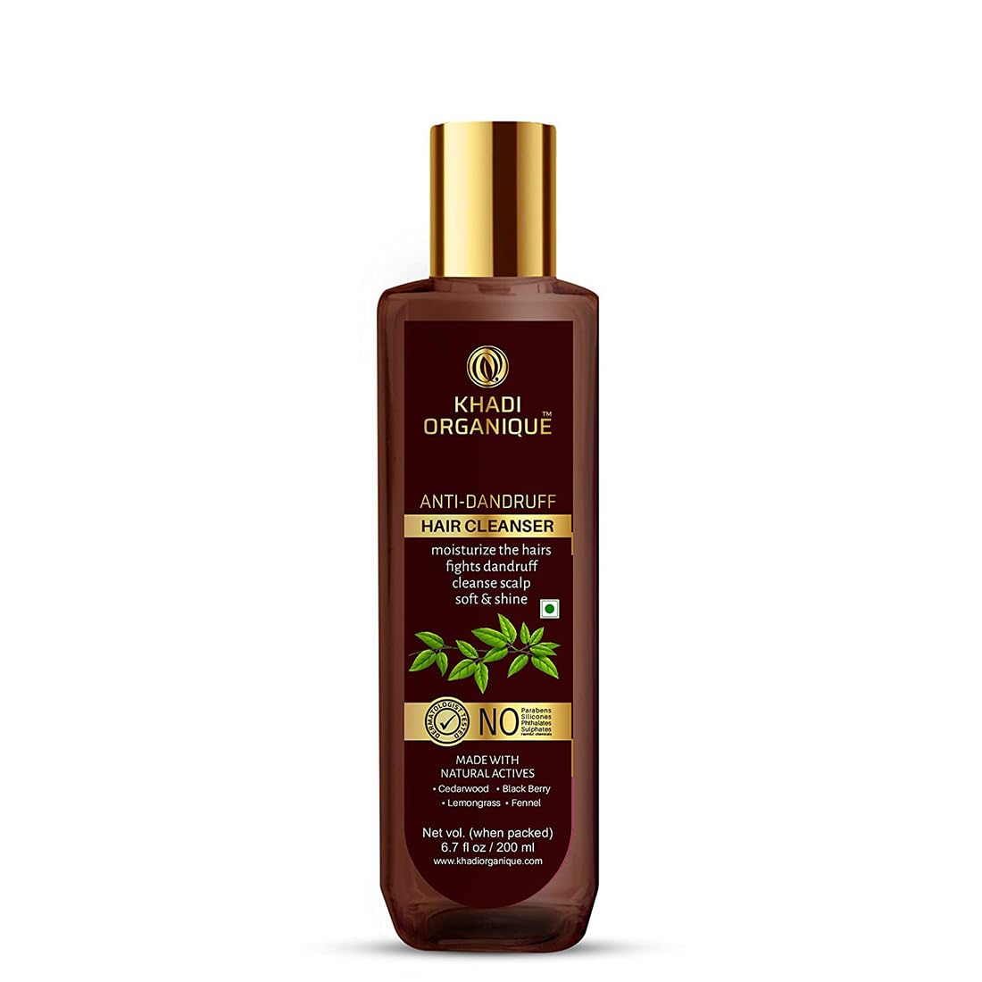 Image 1 of 200 ml for the product Khadi Organique Anti-Dandruff Shampoo