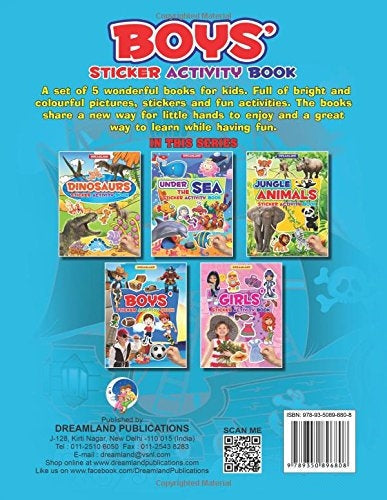 Image 2 of Dreamland Sticker Activity Book - Boys
