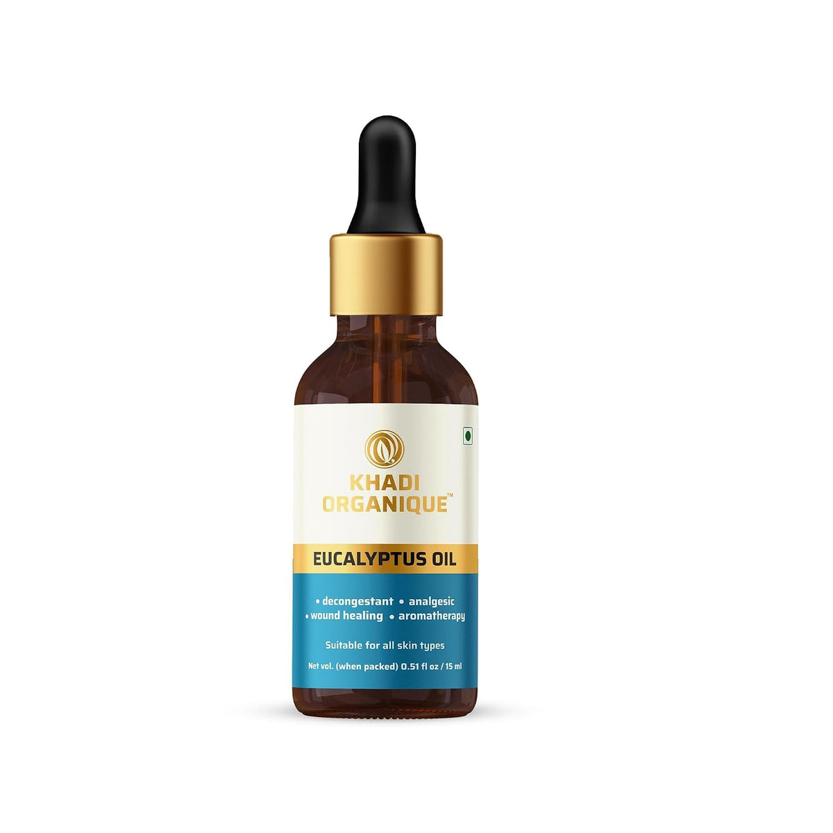 Image 1 of 15 ml for the product Khadi Organique Eucalyptus Essential Oil