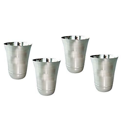 Image 1 of Default Title for the product neelam Stainless Steel 7 22G PRM Flower Glass Set of 12, 300 ml