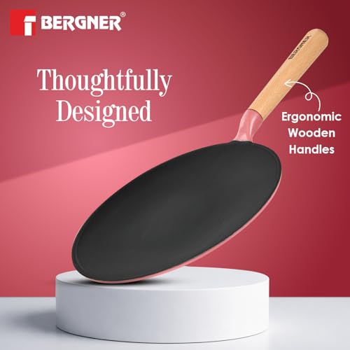 Image 8 of BERGNER Excalibur Lightweight Cast Iron Roti Tawa 26cm