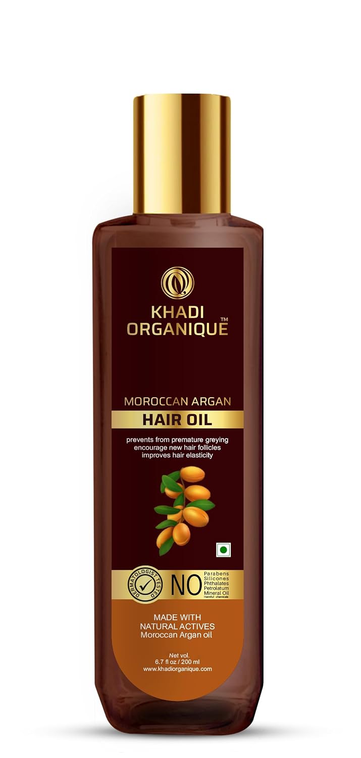 Image 1 of 200 ml for the product Khadi Organique Moroccan Argan Hair Oil