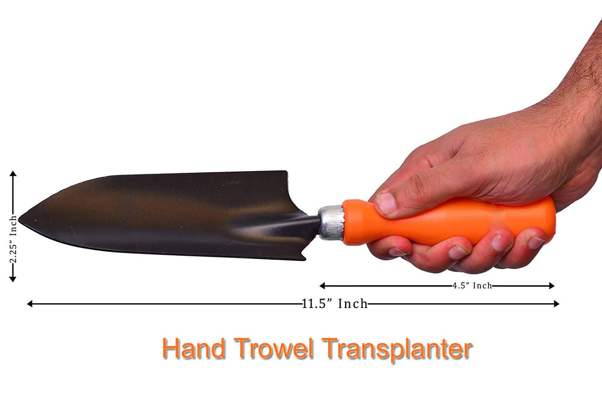 Image 3 of Go Hooked Gardening Tools Kit | Gardening Needs | Hand Trowel | Hand Trowel Transplanter | Orange & Black | 2 Pcs Set