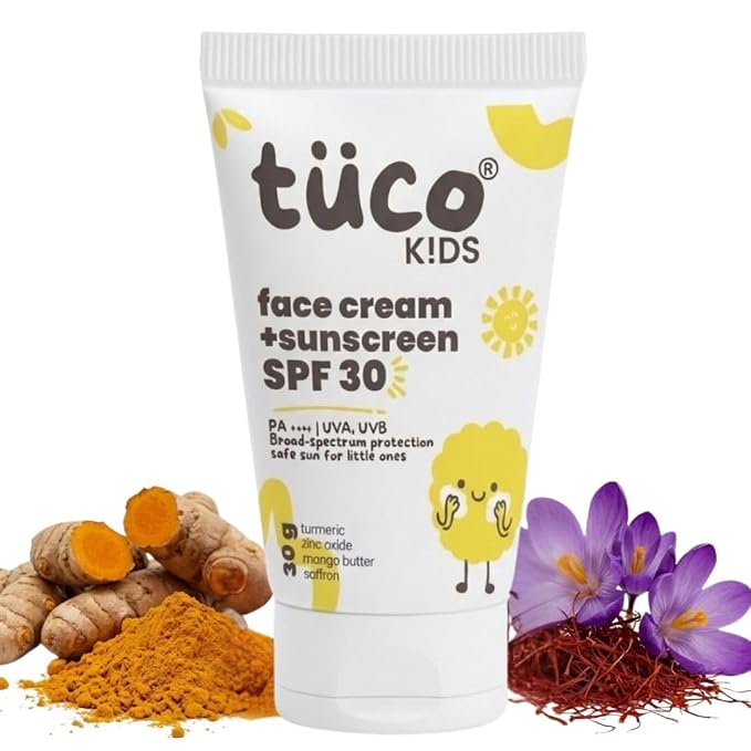 Image 7 of 30 gm for the product TuCo Intelligent Kids 2-in-1 Saffron Face Cream Plus Sunscreen For Sun Protection And Glow
