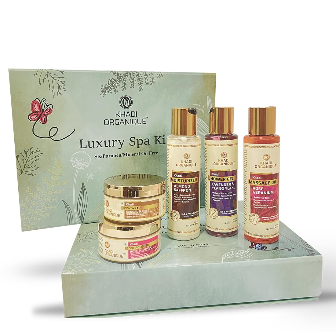 Image 1 of combo for the product Khadi Organique Luxury Spa Kit with Shower Gel & Moisturizer