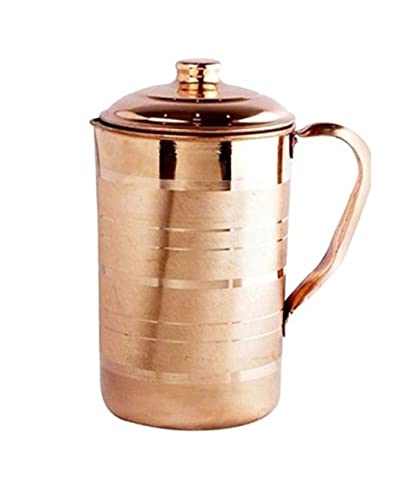 Image 5 of KC Pure Copper Jug for Health Benefits Drinking Water 1500 Ml with 1 Piece Copper Glass 250 Ml