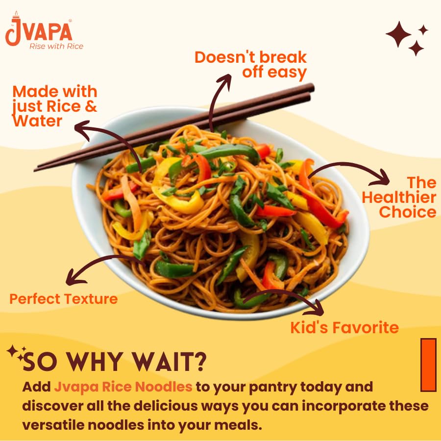 Image 5 of JVAPA Rice Noodles with Hakka Masala Seasoning Inside 210g Pack of 3