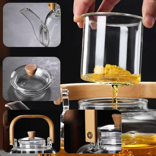 Image 7 of Jinelza Borosilicate Glass Teapot 900ml
