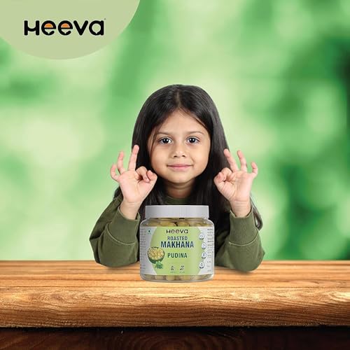 Image 7 of Heeva Roasted Makhana Foxnut Pudina Flavour 100g Pack of 4