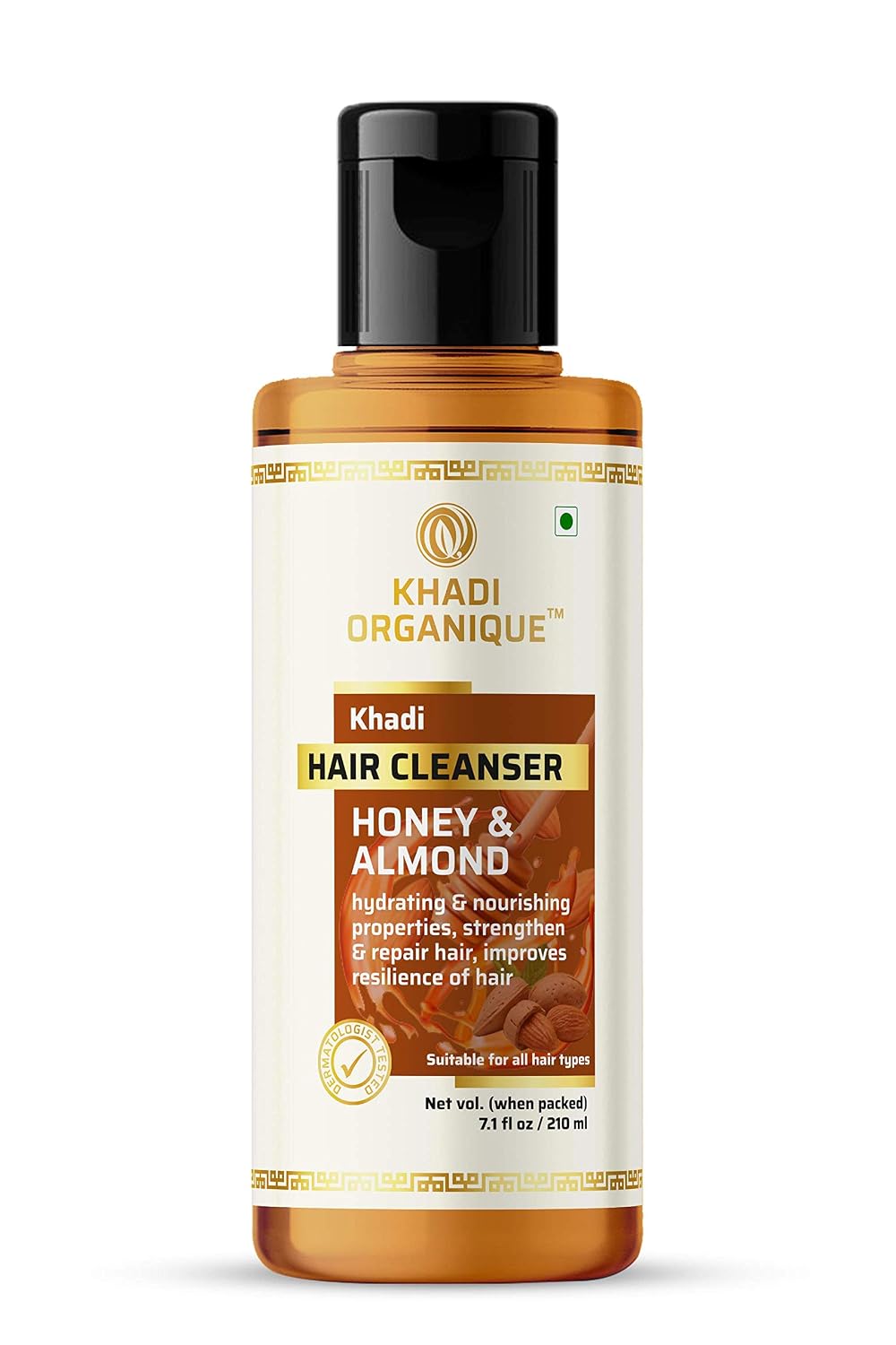 Image 1 of 210 ml for the product Khadi Organique Honey & Almond Hair Shampoo Cleanser