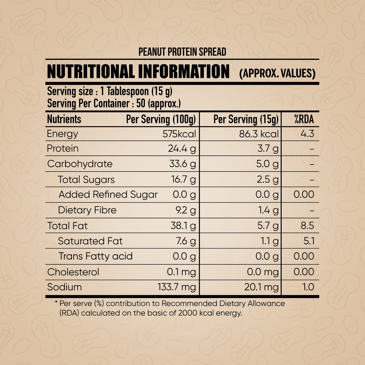 Image 7 of Doctor's Choice ONLY NUTS - Peanut Spread Nutty Choco Fudge