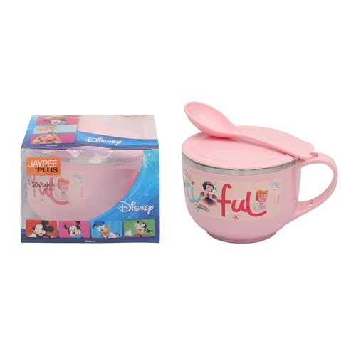 Image 6 of Jaypee Plus Stainless Steel Disney Princess Souptok Prime Soup Bowl with Lid & Spoon, 700 Ml