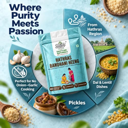 Image 7 of SAATYAKI NATURALS Organic Hathras Bandhani Heeng Powder - 50gm