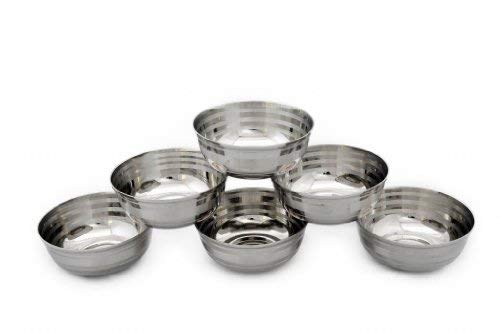 Image 6 of HAZEL Stainless Steel Bowl Set 150 ml Pack of 6