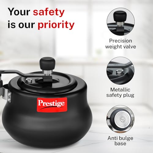 Image 8 of Prestige 3 Litre Hard Anodized Nakshatra Plus Inner Lid Pressure Cooker