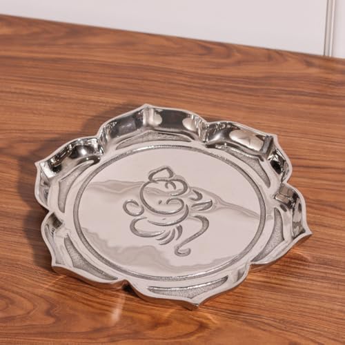 Image 6 of ALCU Pooja Thali for Diwali & Navratri (Silver)