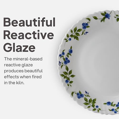 Image 7 of Cello Opalware Dazzle Series Moon Rose Dinner Set, 18 Pieces