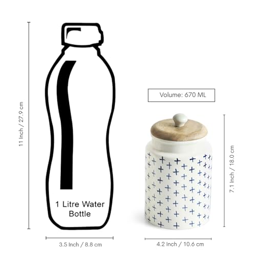 Image 6 of ExclusiveLane StarMark Multi-Utility Airtight Ceramic Jar 670 ML