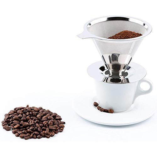 Image 7 of HASTHIP Pour Over Coffee Dripper Stainless Steel 1-6 Cup Reusable Filter