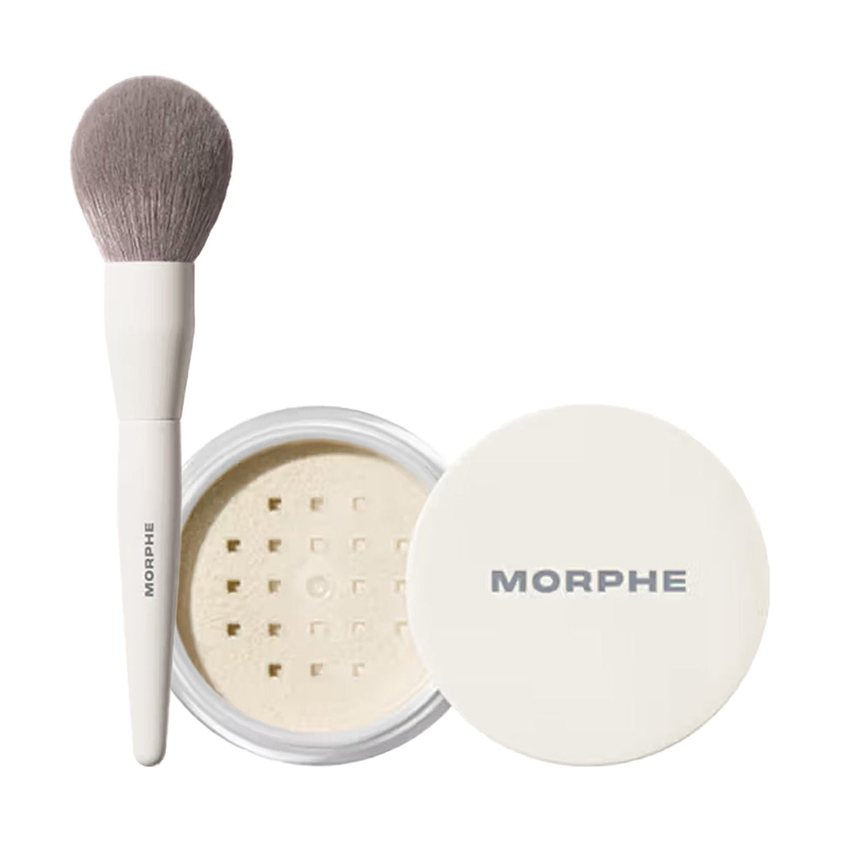 Image 1 of combo for the product MORPHE M161 Powder Brush + Mini Bake & Set Translucent
