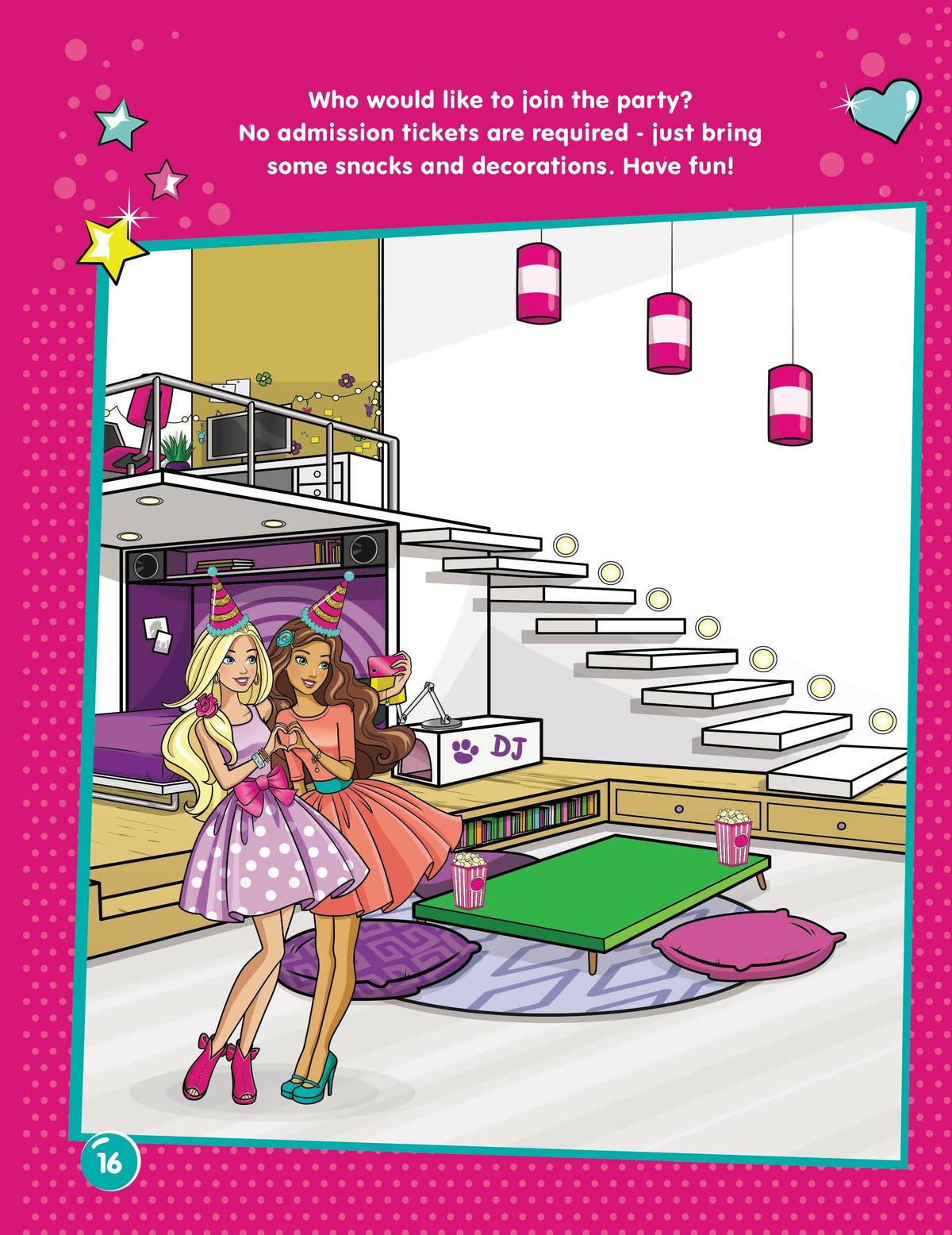 Image 10 of Dreamland Publications Barbie Dreamhouse Adventures -Dream House Decorate with Stickers