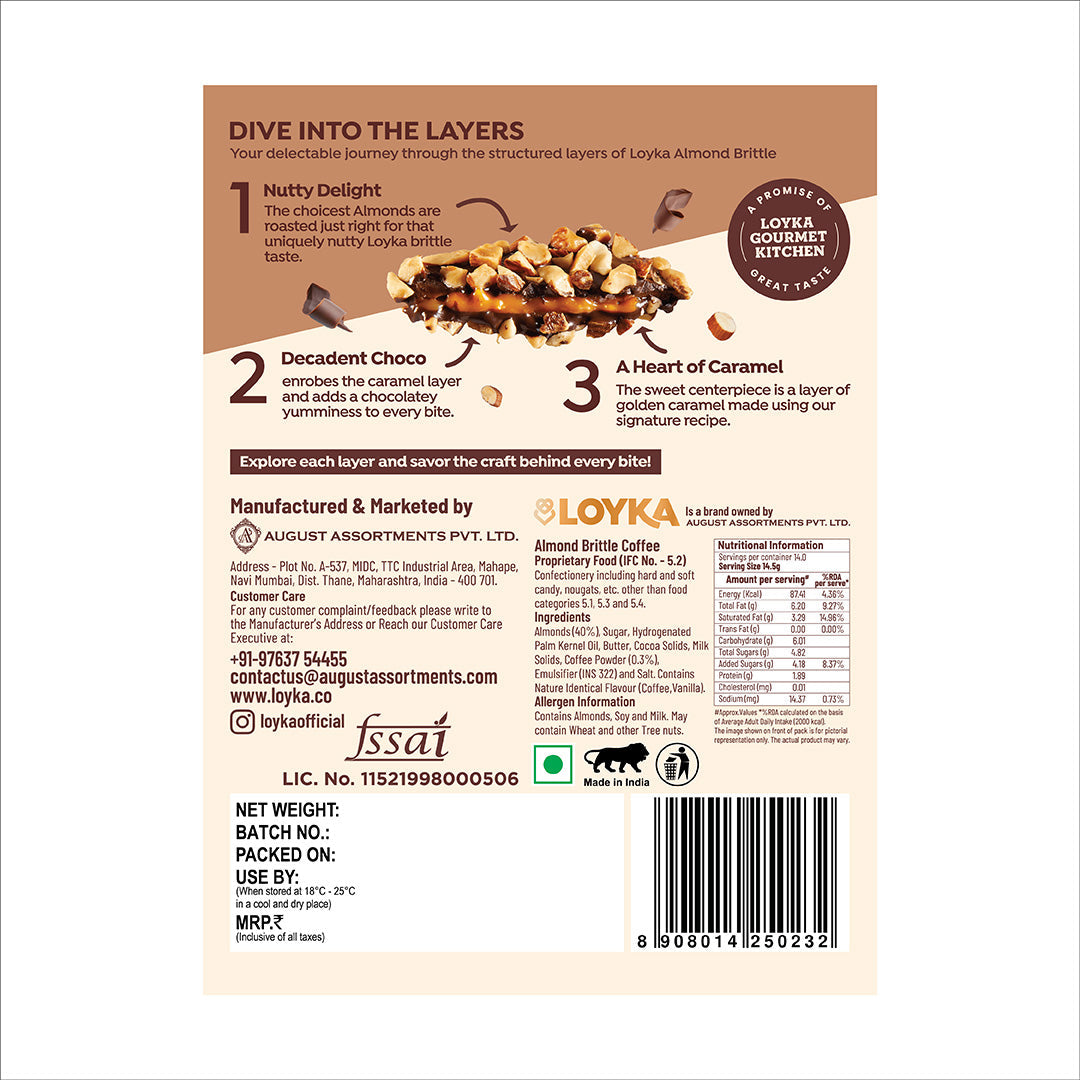 Image 6 of Loyka Almond Brittle Coffee 14 Pcs Box